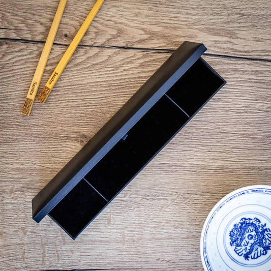 A leather chopstick gift box