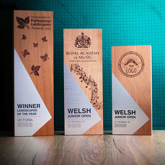 Three Eco-Friendly Wooden Trophy - The range of Epic Perpetual Award
