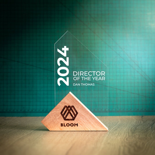 Eco-Friendly Wooden and Perspex Awards - Mizzen Large