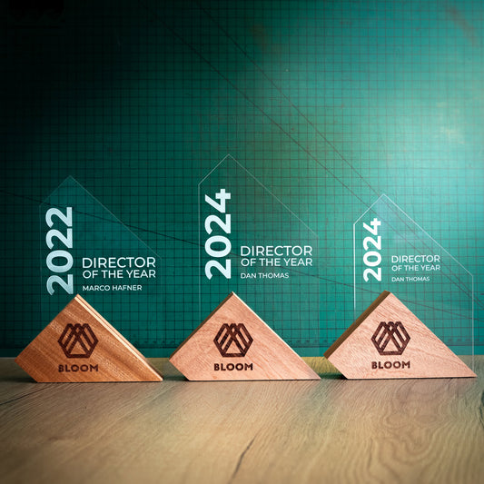 Eco-Friendly Wooden and Perspex Awards - Mizzen