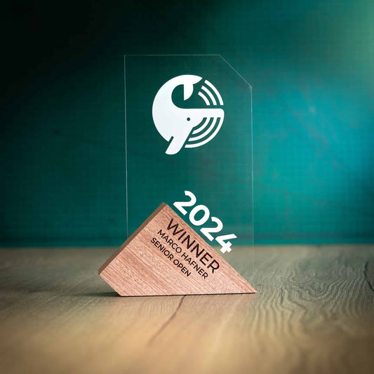Eco-Friendly Wooden and Perspex Awards - Schooner Large