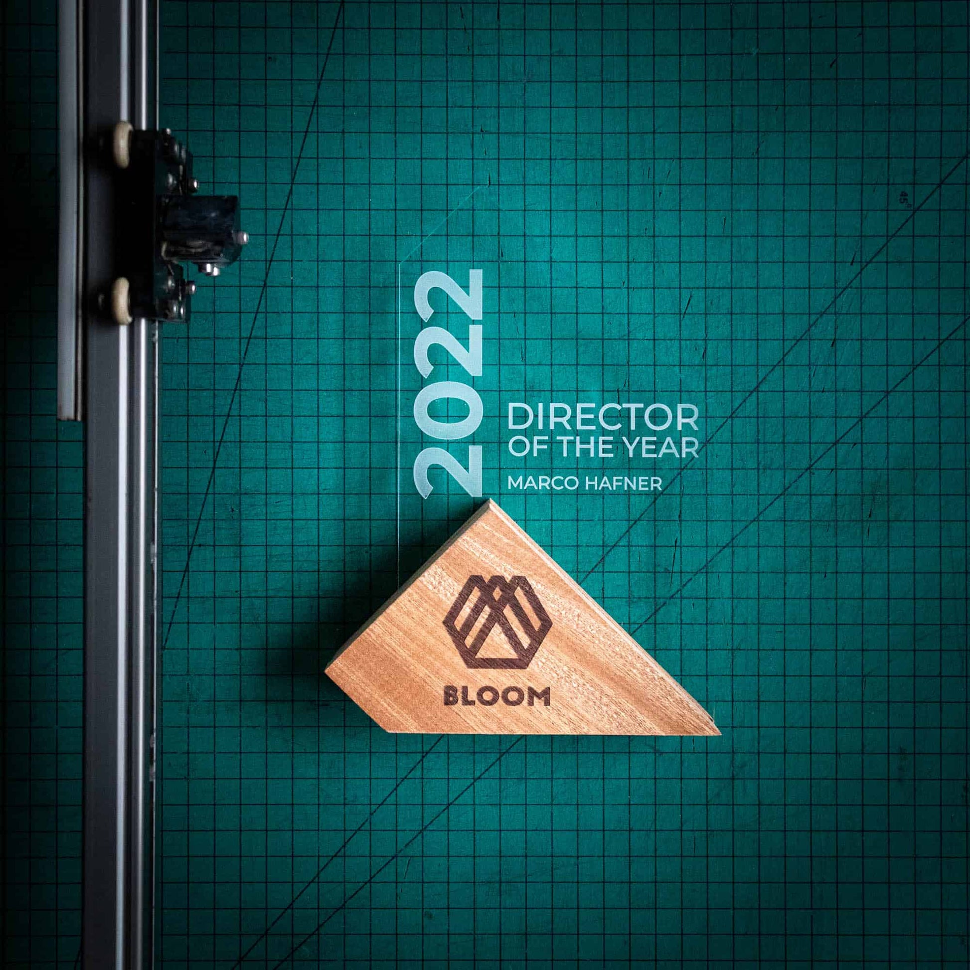 Eco-Friendly Wooden and Perspex Award - Mizzen