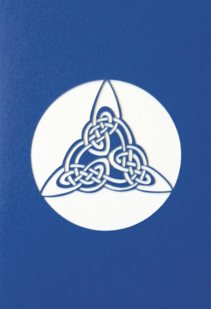 A Welsh greetings card laser cut card with a Celtic Knot