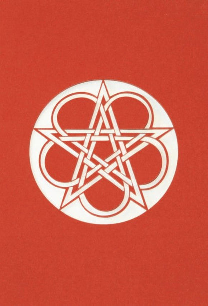 A Welsh greetings card laser cut card with a Celtic Knot