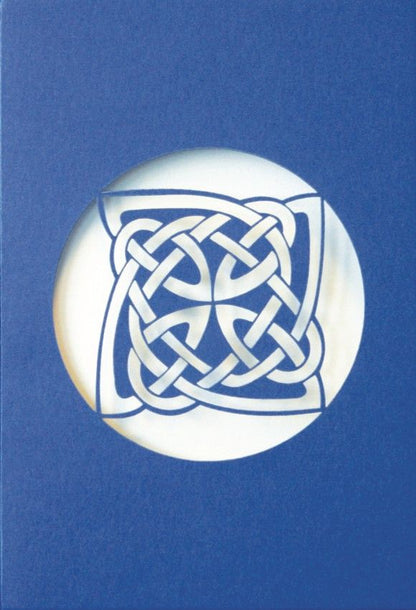 A Welsh greetings card laser cut card with a Celtic Knot