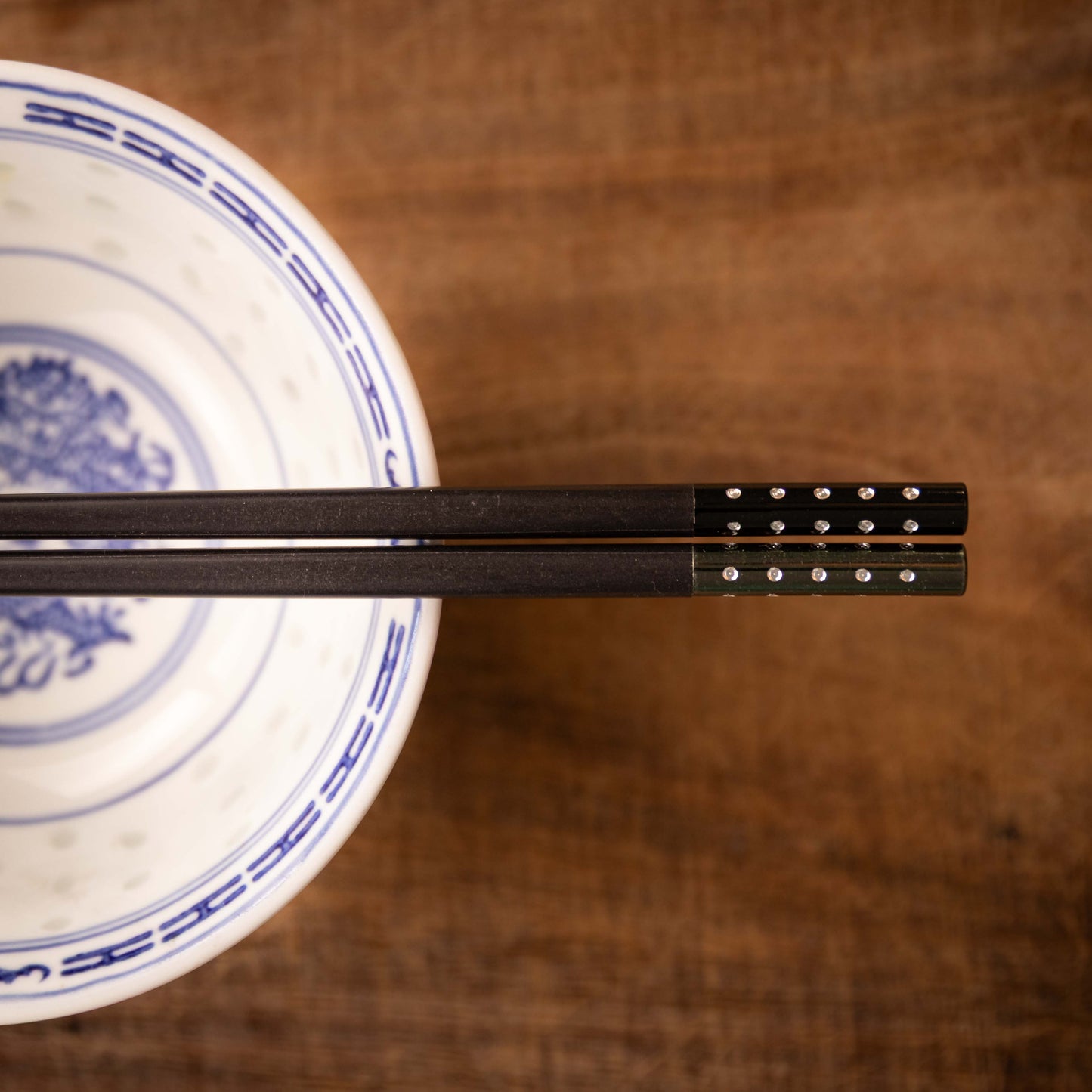 Black Chopsticks with Colouful End