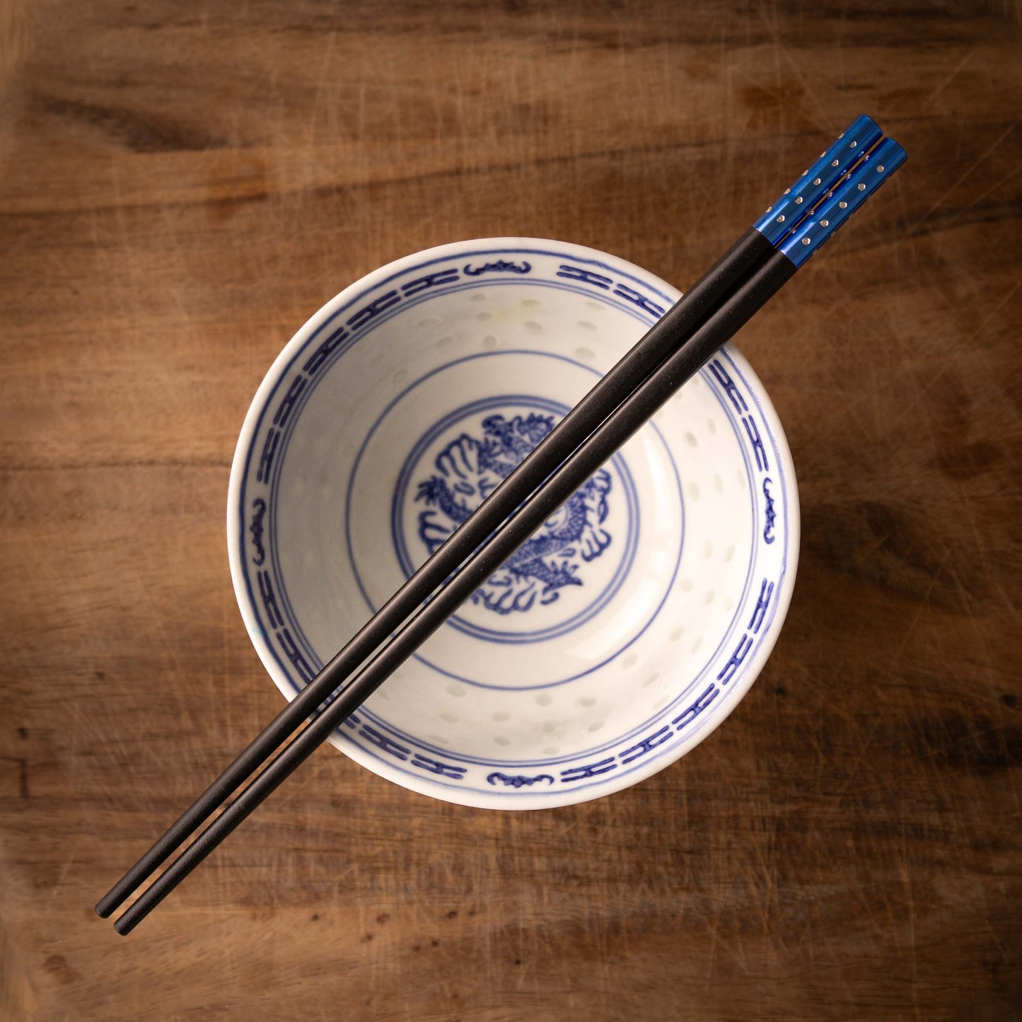 Black Chopsticks with Colouful End