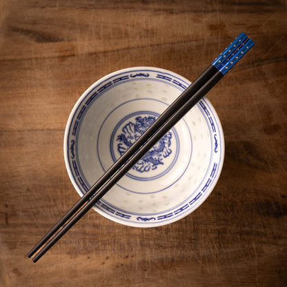 Black Chopsticks with Colouful End