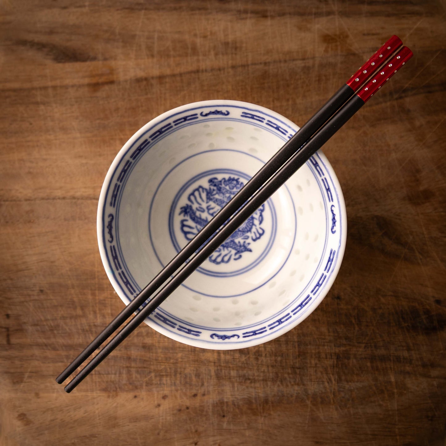 Black Chopsticks with Colouful End