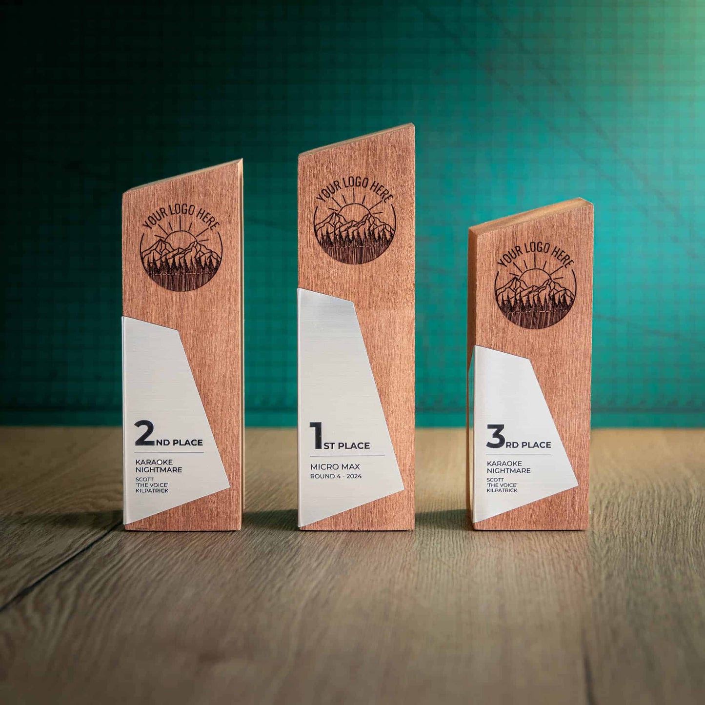 Eco-Friendly Wooden Trophies - Boron Range