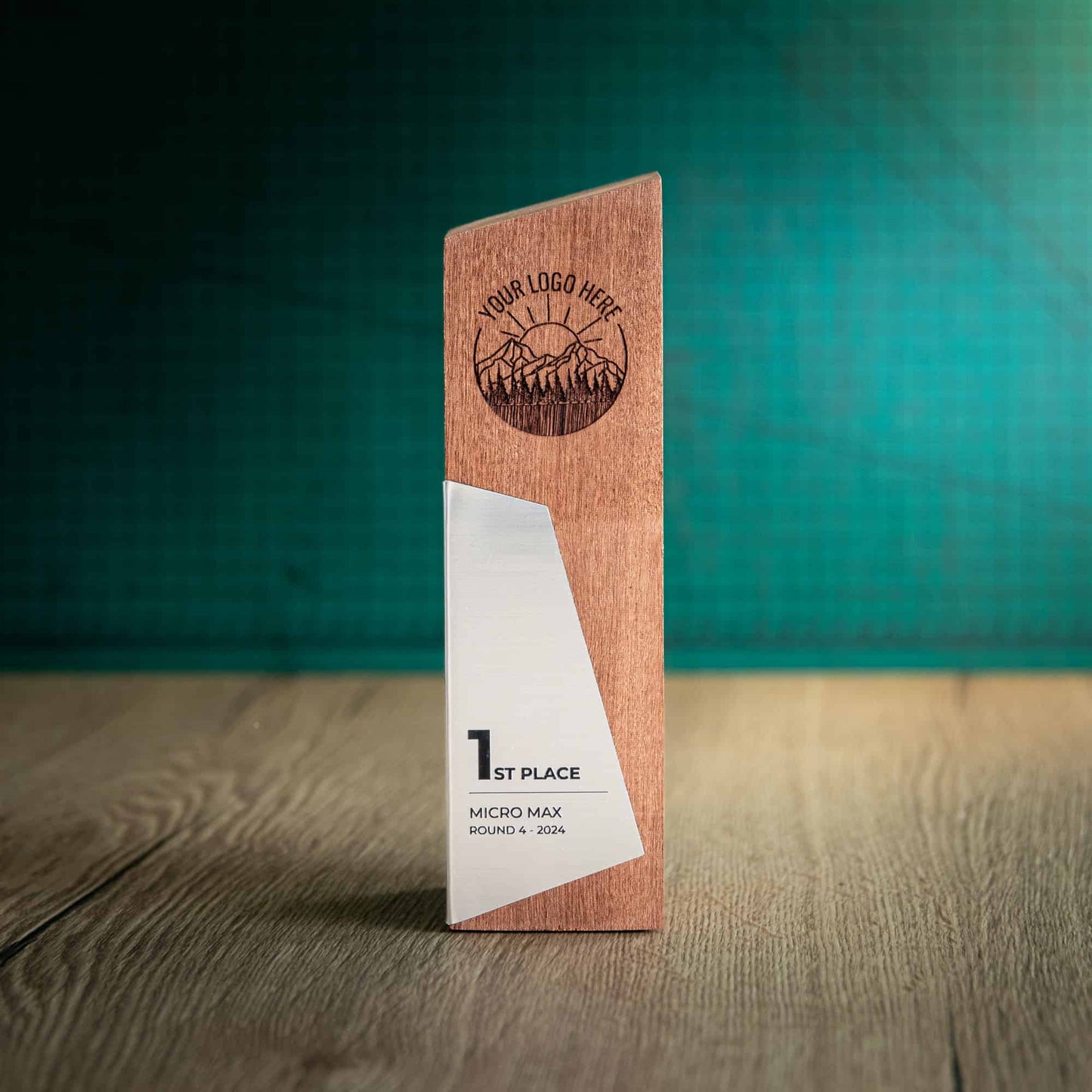 Eco-Friendly Wooden Trophy - Boron Large