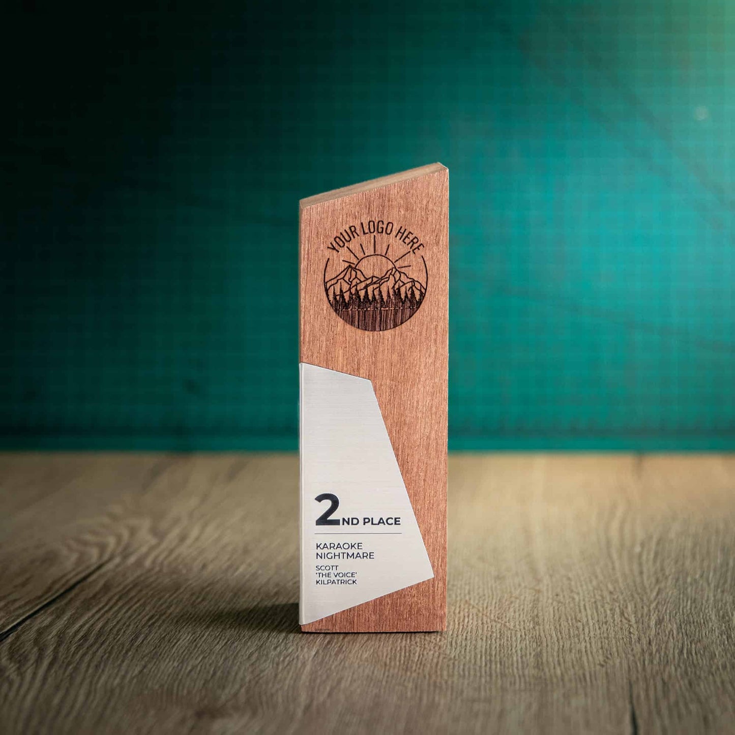 Eco-Friendly Wooden Trophy - Boron Medium