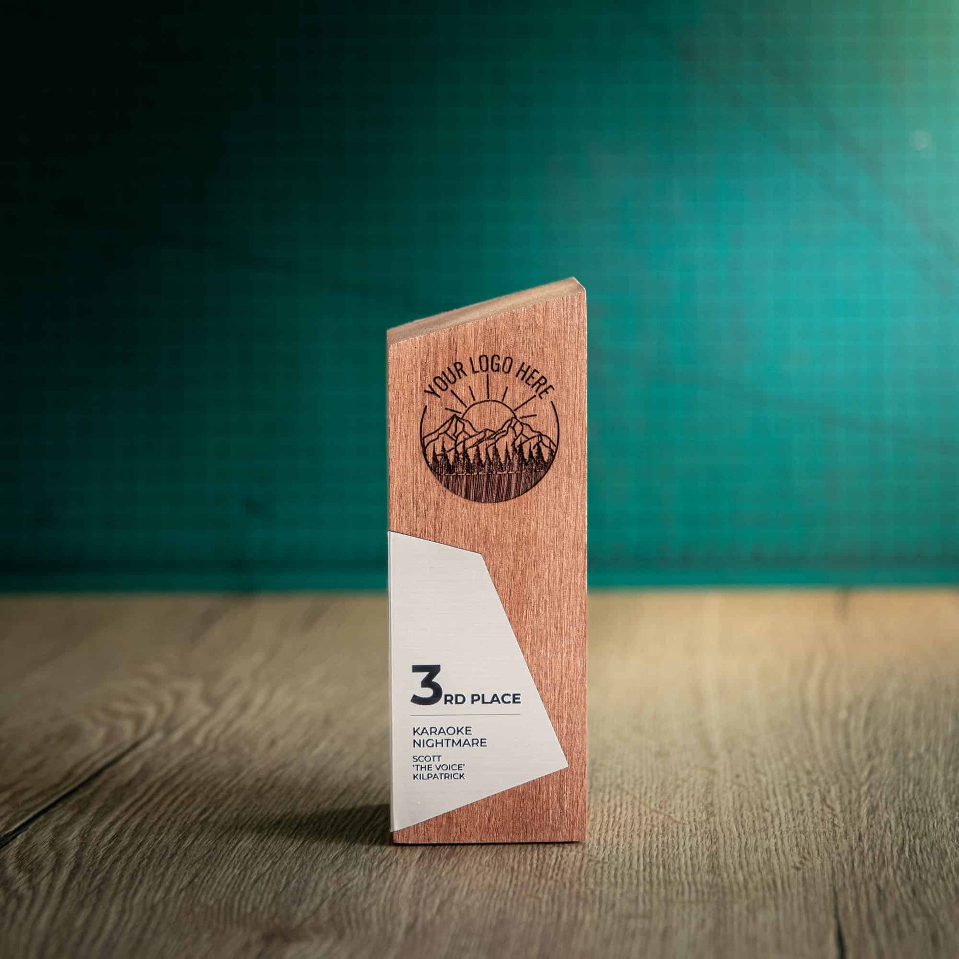 Eco-Friendly Wooden Trophy - Boron Small