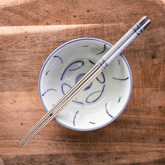 Painted Chopsticks close