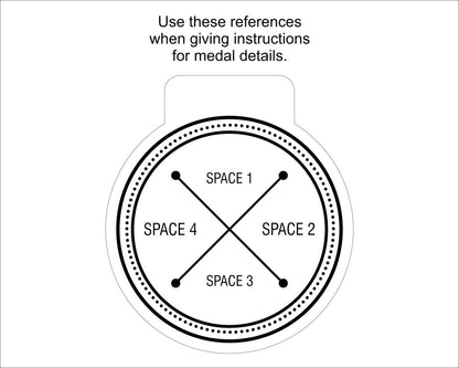 A laser engraved personalised Eco-friendly wooden medal reference