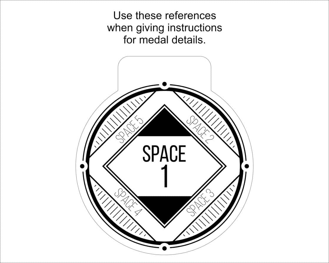 A laser engraved personalised Eco-friendly wooden medal reference