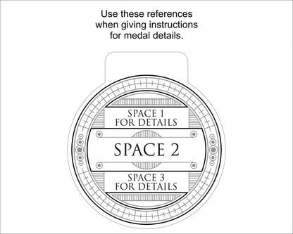 A laser engraved personalised Eco-friendly wooden medal reference