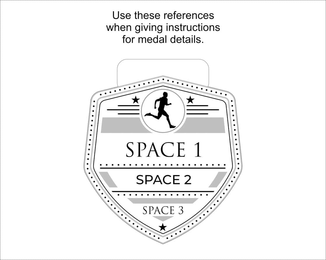 A laser engraved personalised Eco-friendly wooden medal reference